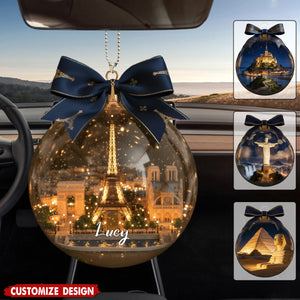Famous Landmark Car Ornament Personalized Gifts For Travel Lovers