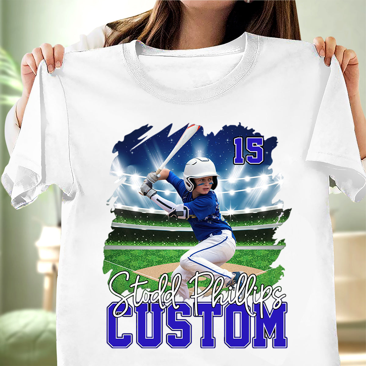 Personalized Photo Sports Shirt - Gift For Baseball,Basketball,Football,Ice Hockey,Softball Lovers