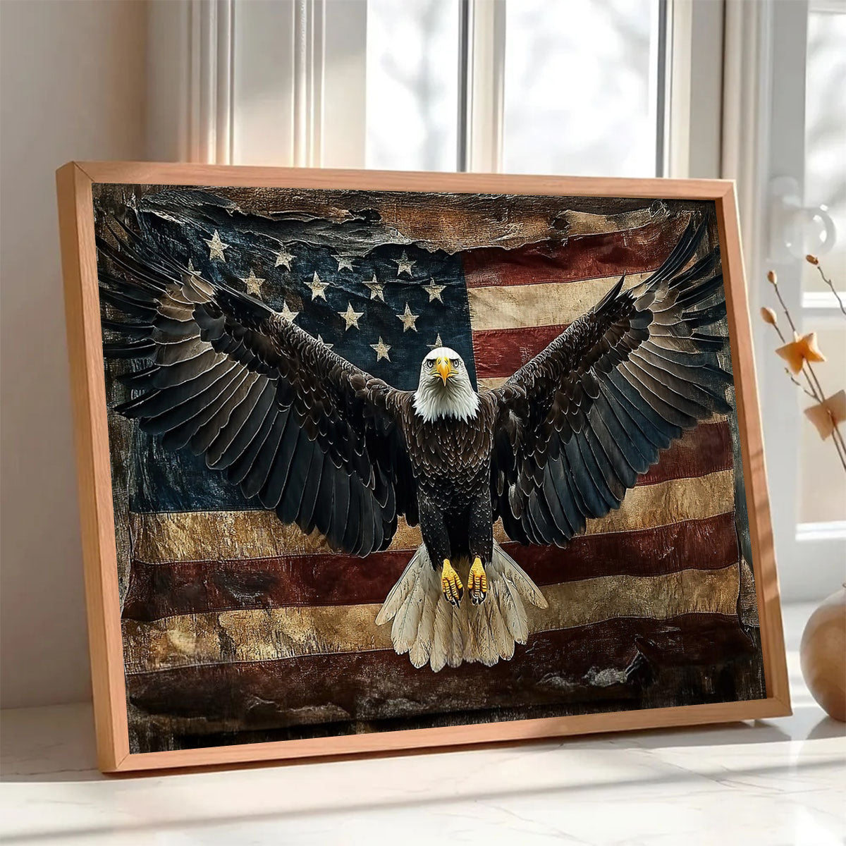 July 4th Eagle Poster-Gift For Christians, Eagle Lovers