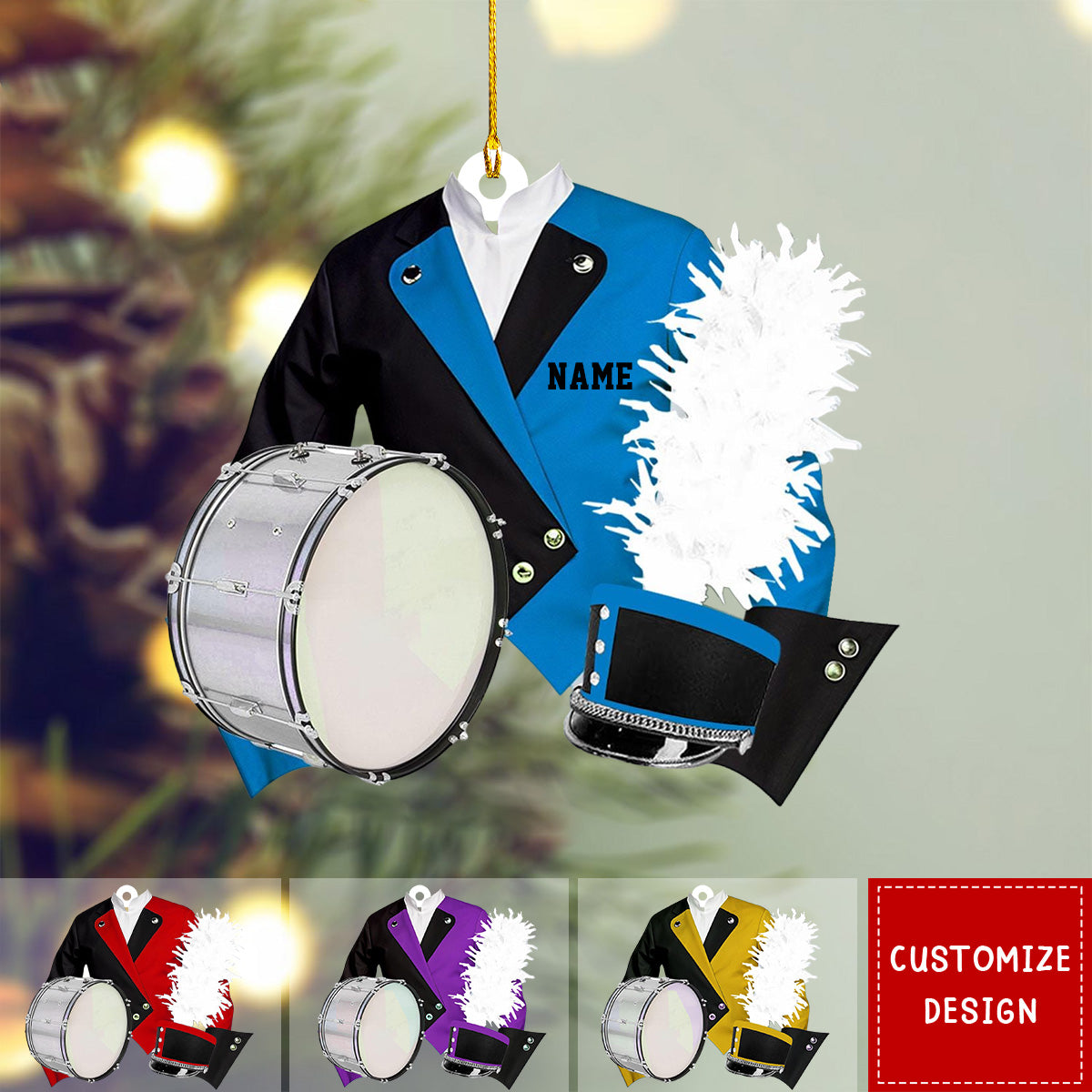 2024 New Release-Personalized Marching Band Uniform Christmas Ornament
