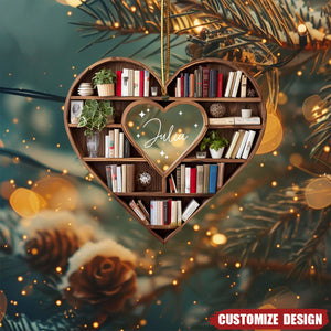 Personalized Christmas Book Tree Name Ornament 2024 New Release