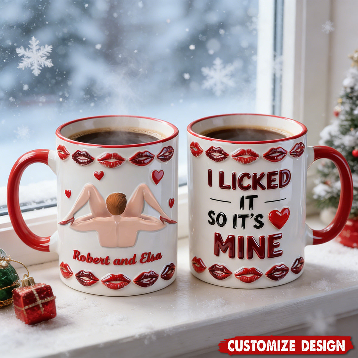 Funny Coffee Accent Mug - Personalized Gifts For Couple