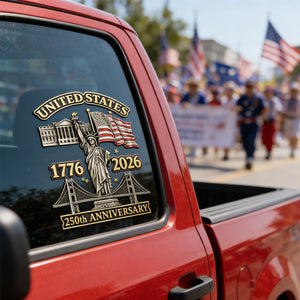 250th Anniversary - Car Window Decal Sticker