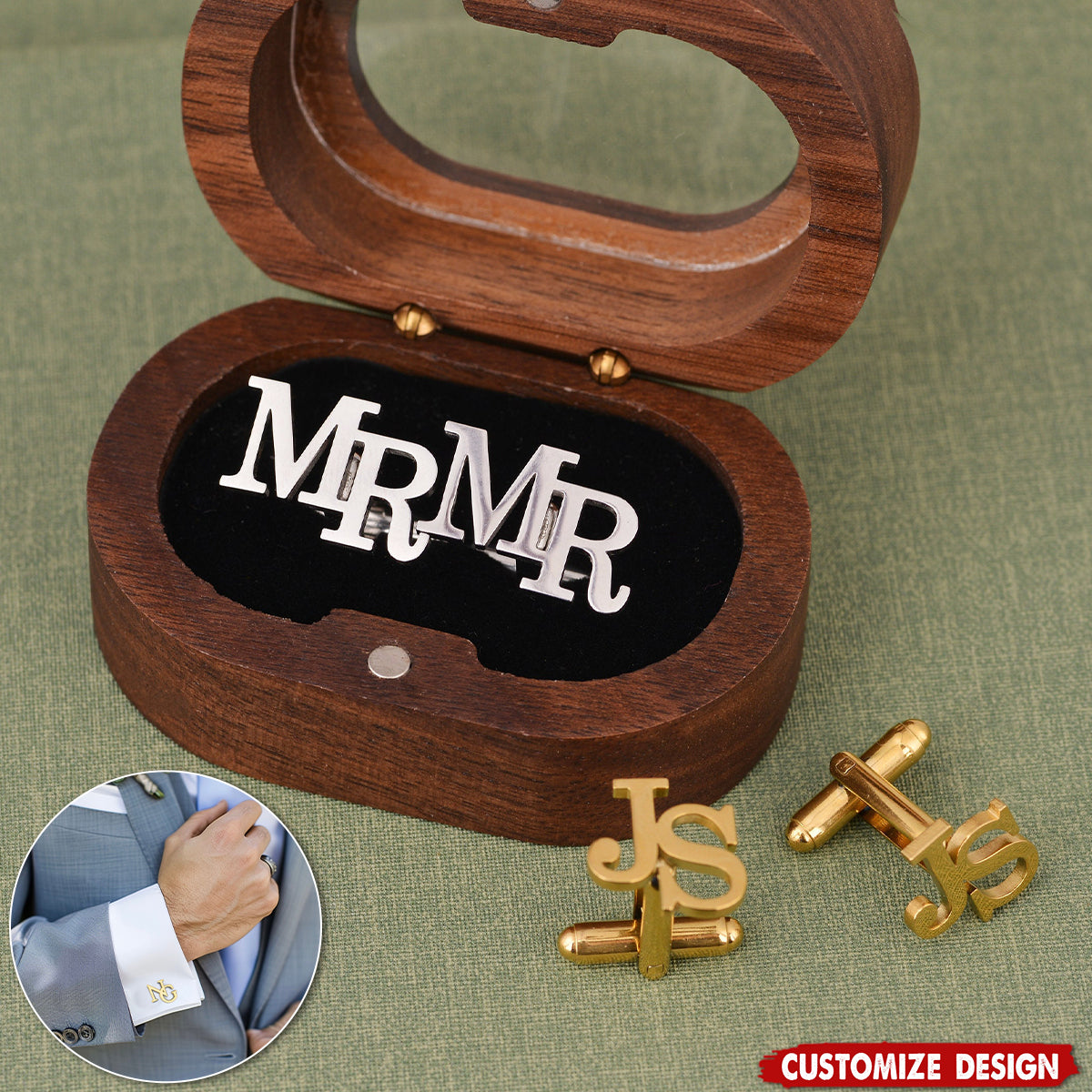 Personalized Name Cufflinks - Groomsmen Gifts,Wedding Cufflinks