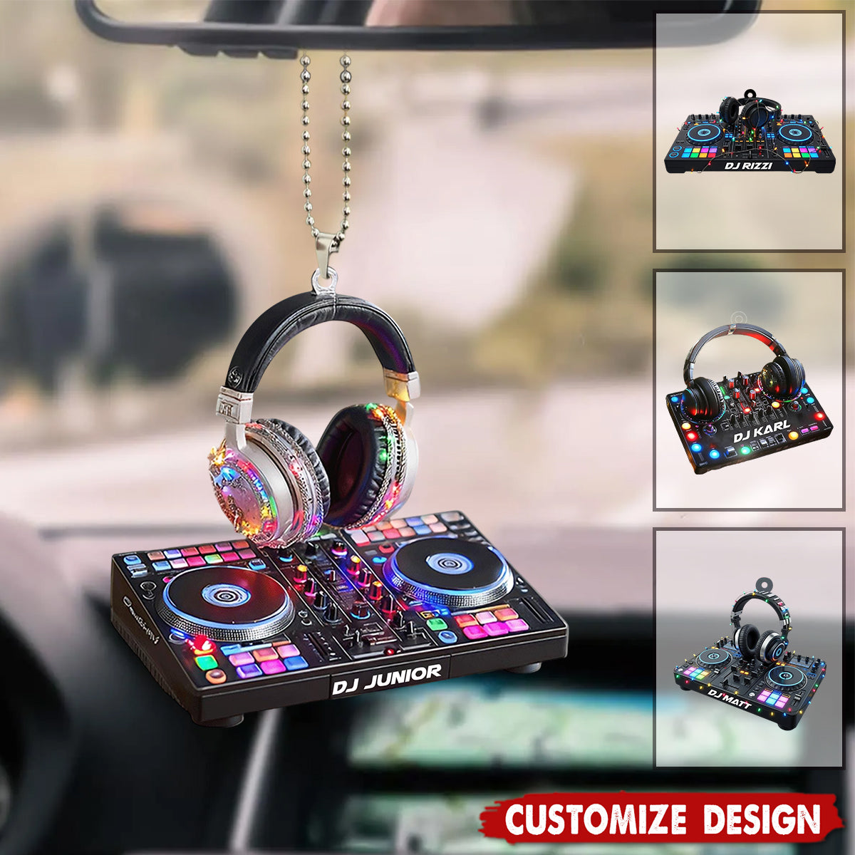 DJ Mixer with Headphones Ornament - Music Console Decor - Gift For DJs, Music Producers