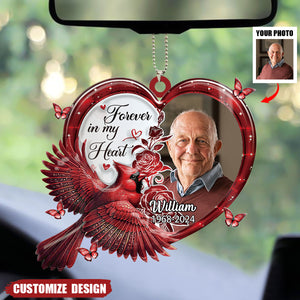 Forever In My Heart - Personalized Memorial Photo Ornament