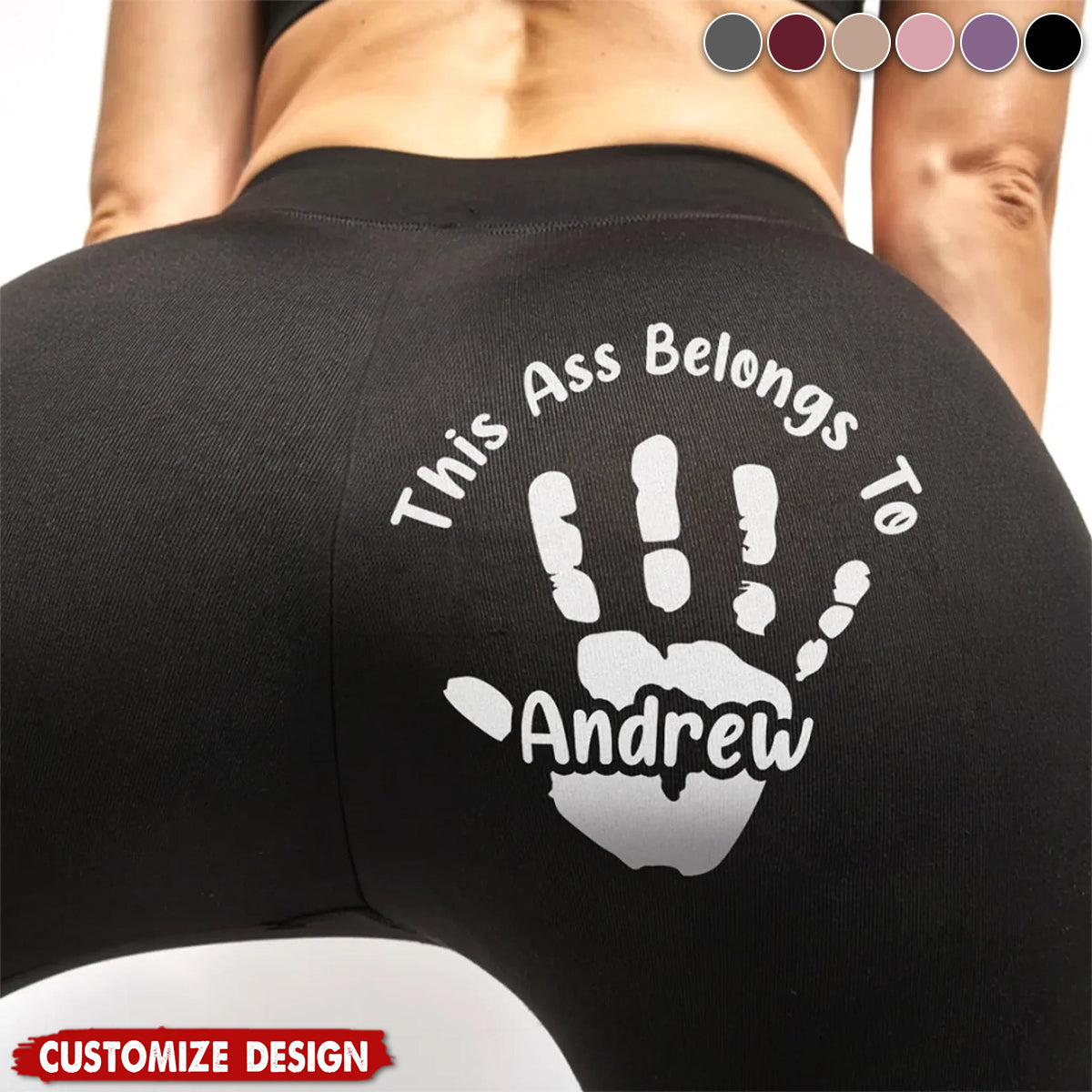 Reserved For One Lucky Hand - Personalized Women Leggings - Gifts For Wife, Anniversary