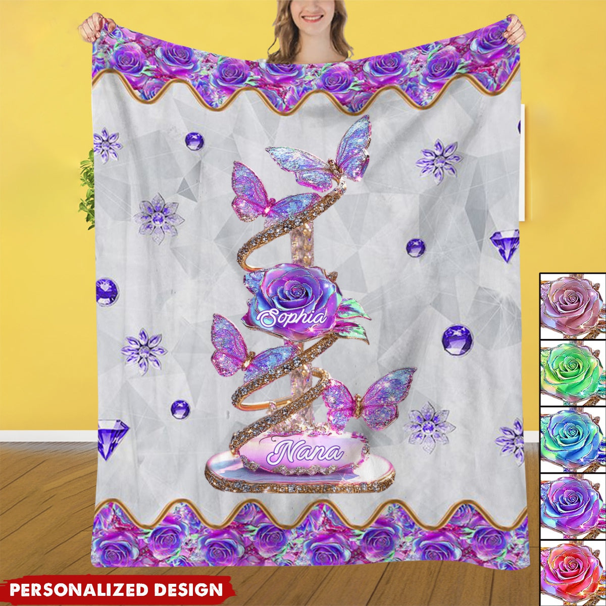 My Garden Gift For Mom,Grandma-Personalized Mother Blanket