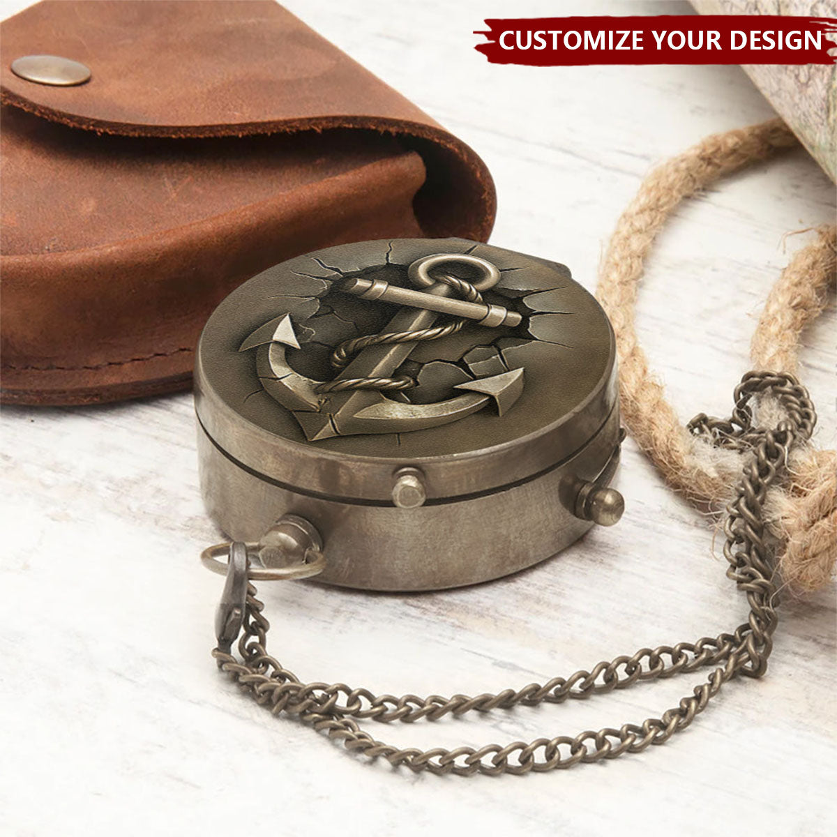 Nautical Marine Life - Personalized Boating Compass