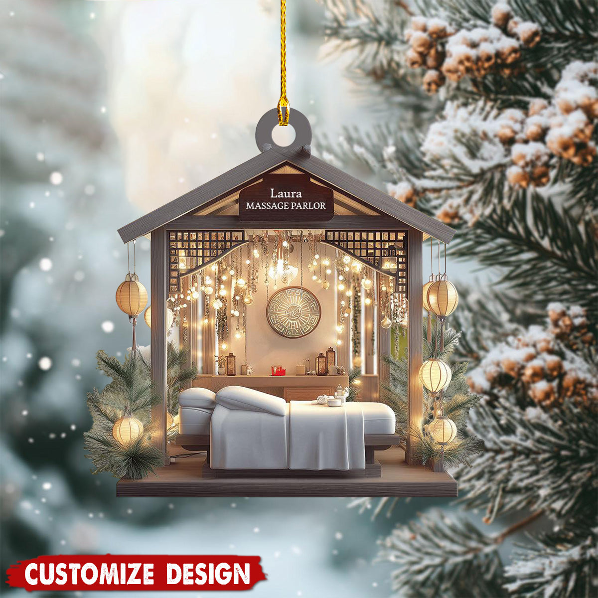 Personalized Massage Parlor Christmas Ornament-2024 New Release