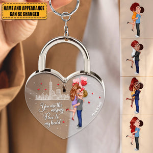 Personalized Couple Acrylic Keychain - Gift Idea For Couple