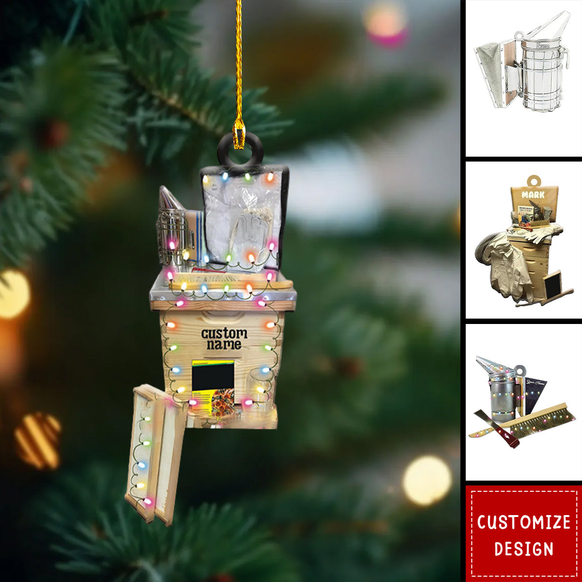 Personalized Beekeeping Tool Ornaments Christmas Gift For Beekeeper - 2024 New Release