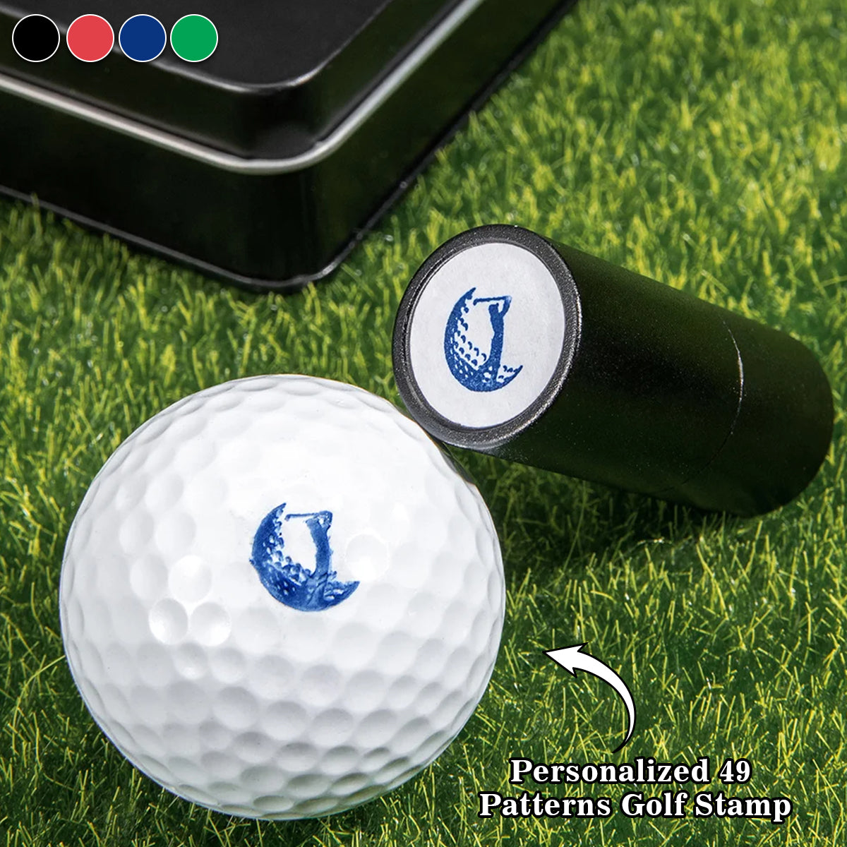 Personalised Monogrammed Initial Golf Ball Stamp-Gift for Golf Player