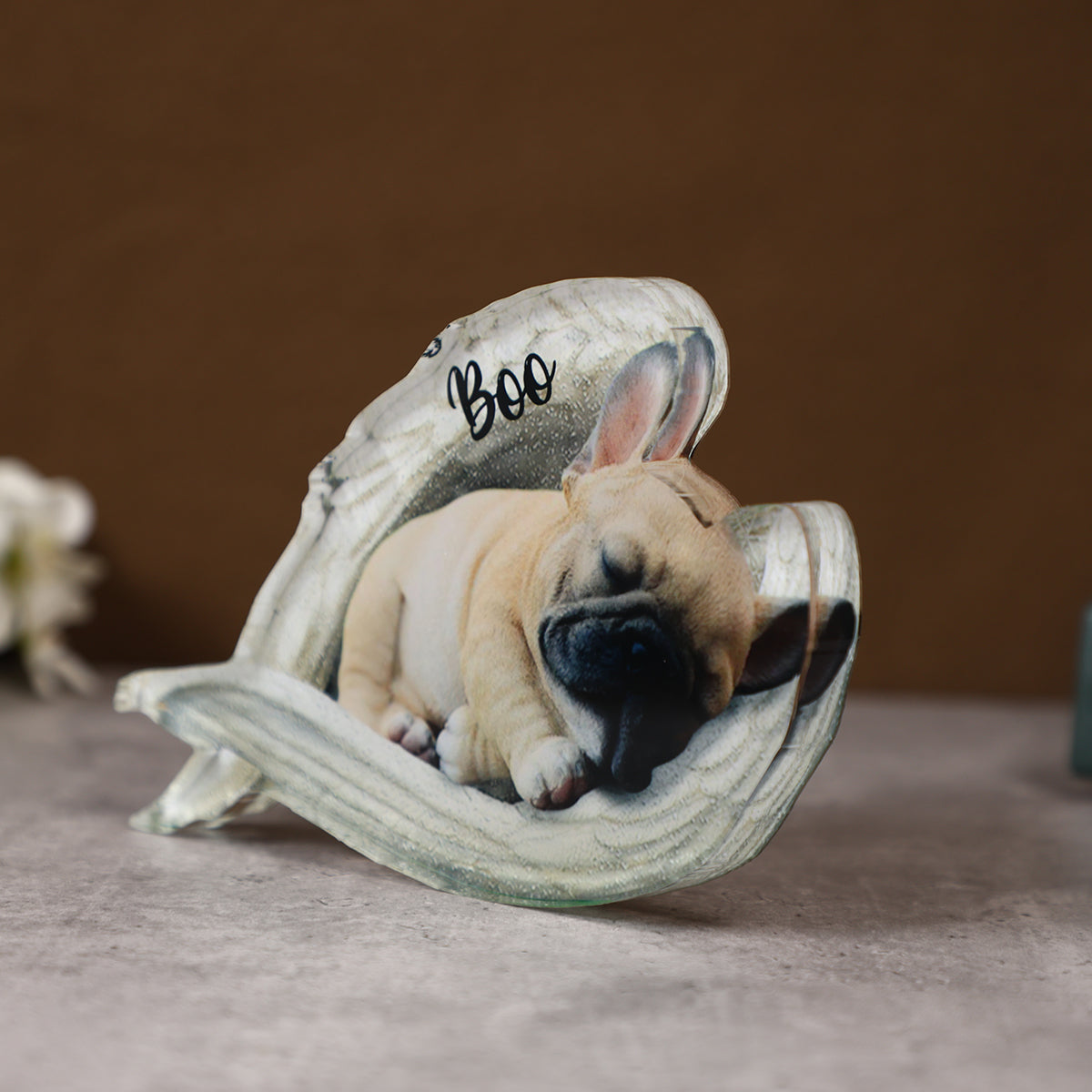 Personalized Dog Sleeping Angel Acrylic Plaque -Great Gift Idea For Dog Lovers