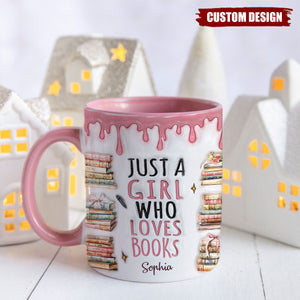 Just A Girl Who Loves Books - Personalized Reading Mug