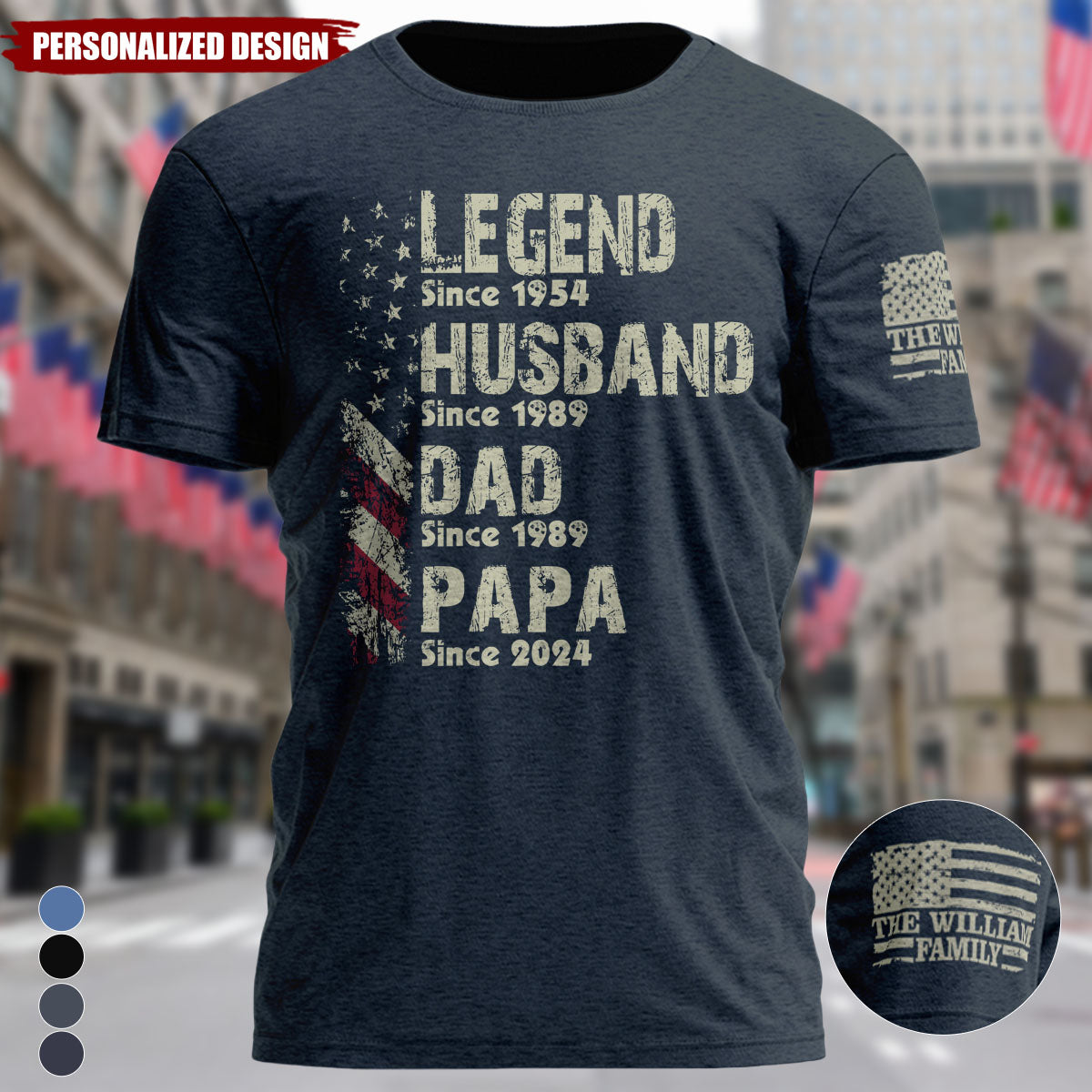 Personalized Legend Husband Dad Papa Since Father's Day Shirt