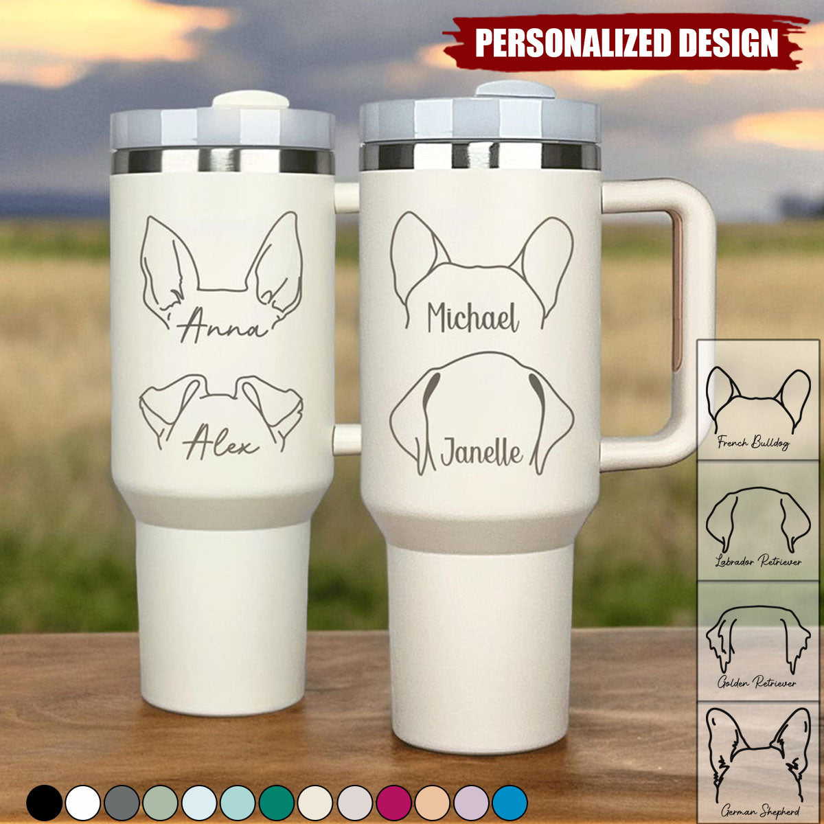 Personalized Dog/Cat Mom Tumbler-Gift For Pet Lovers