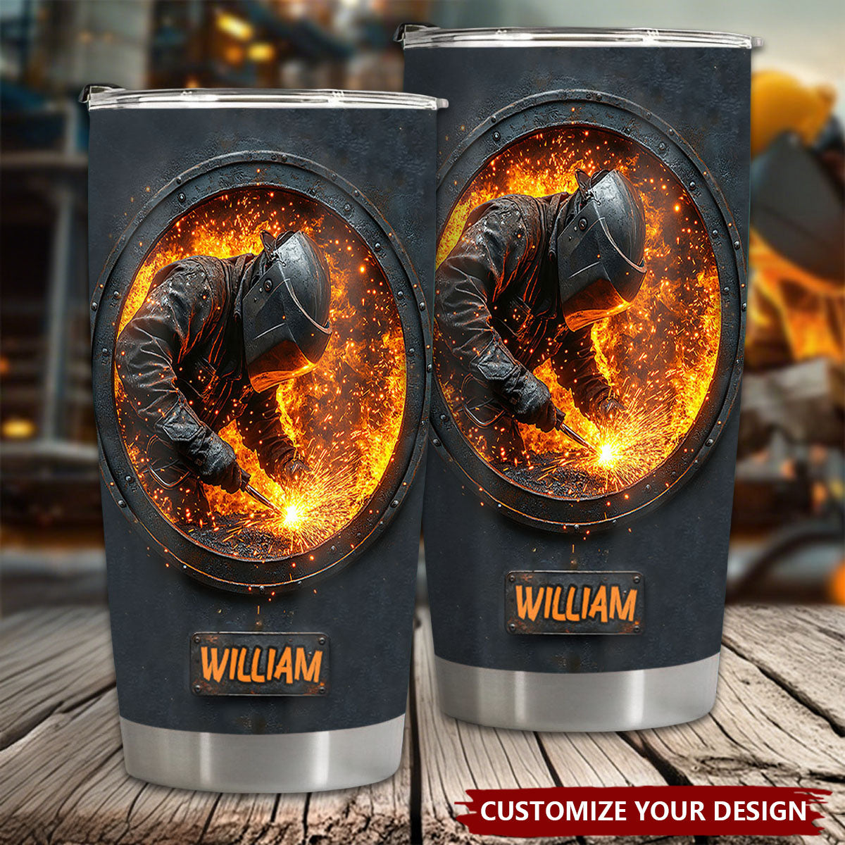 Gift For Welder Man - Personalized Welder Tumbler