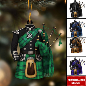 Personalized Bagpipe Christmas Ornament
