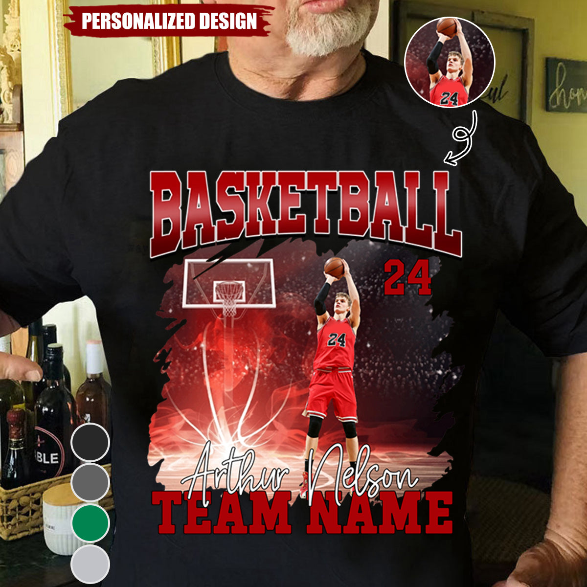 Game Day Basketball-Personalized T-Shirt