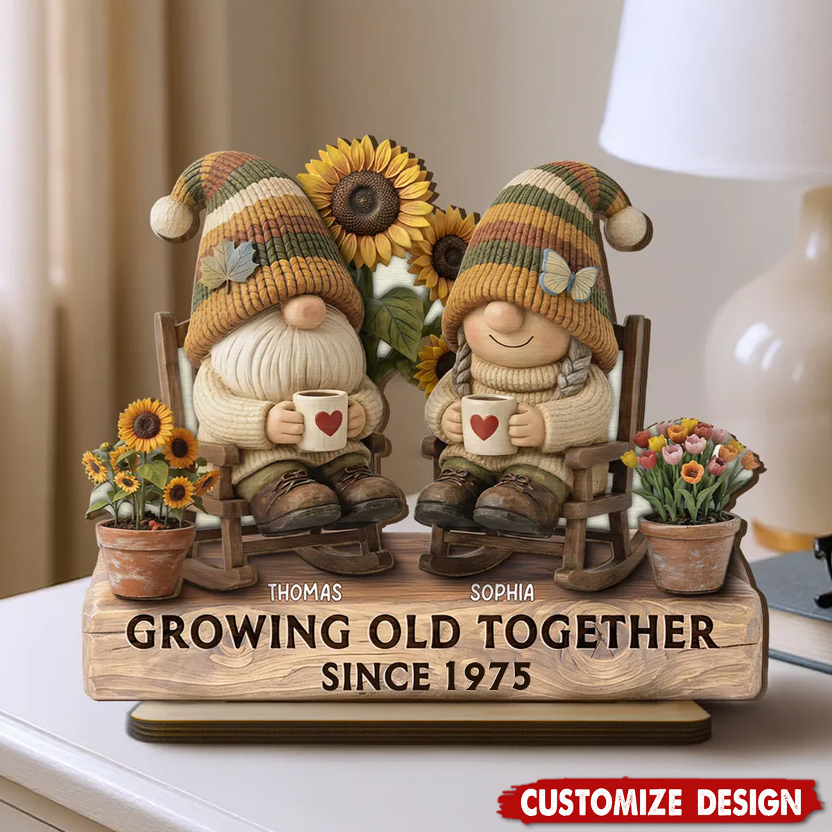 Couple Grow Old Together - Personalized Wooden Plaque - Perfect Gift Couple