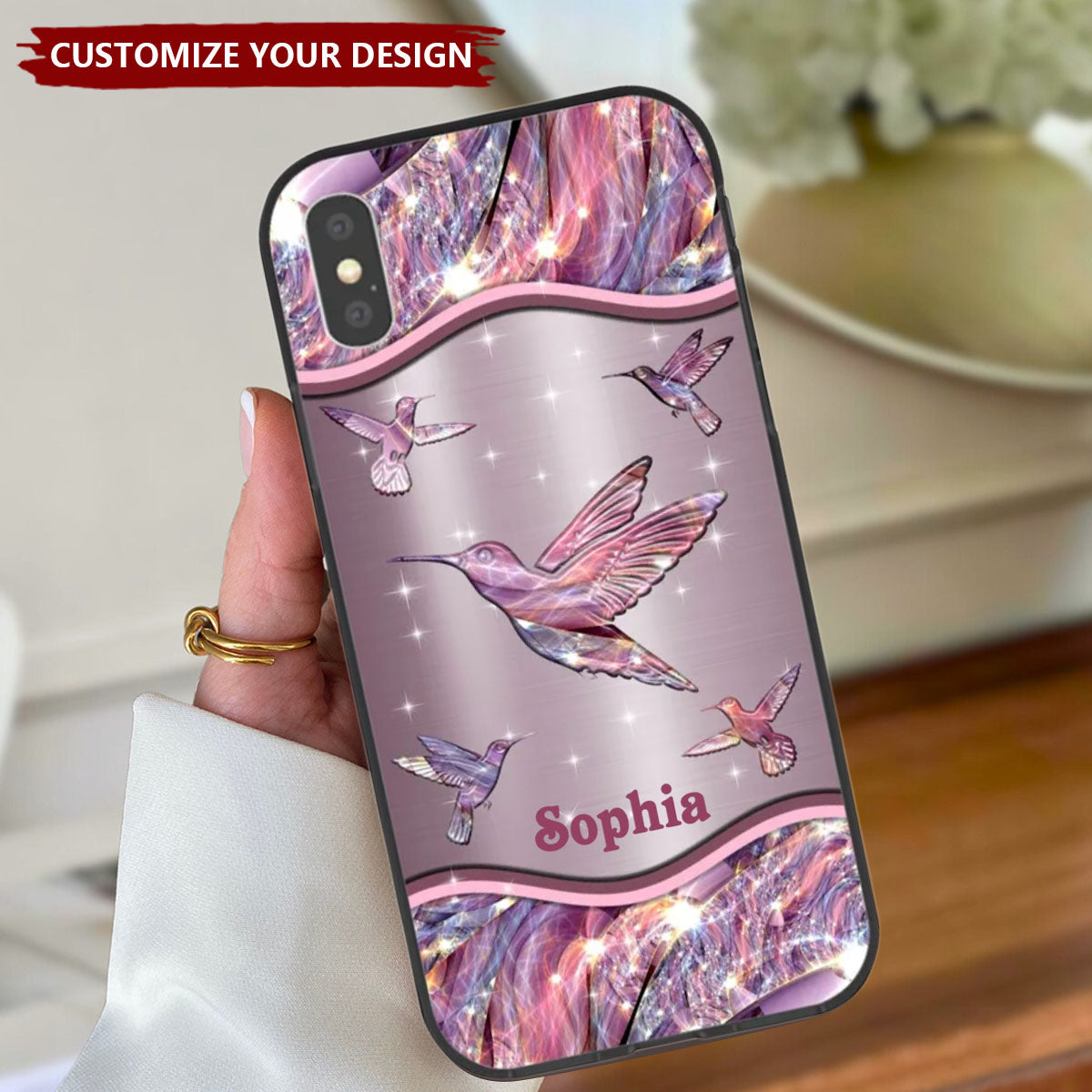 Personalized Hummingbird Phone Case - Gift For Bird Lovers