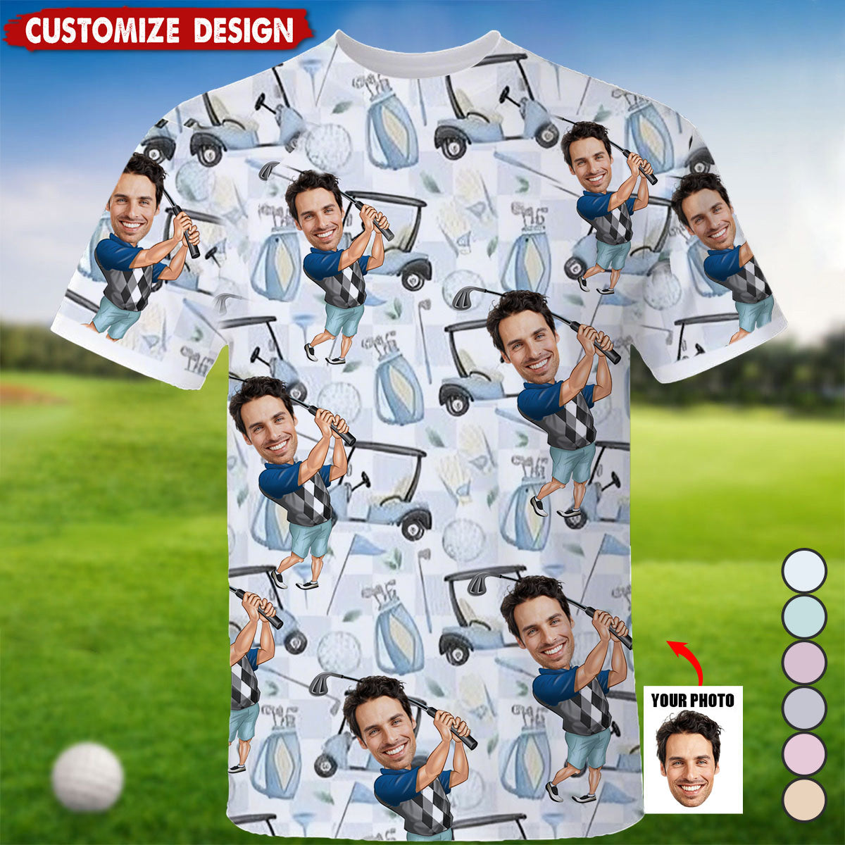 The Best Gift For Golf Dad, Uncle, Husband... - Personalized Golf Shirt