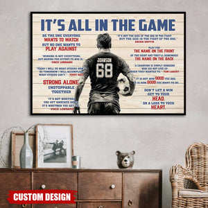 Personalized Soccer Man Poster - Gift For Soccer Lover