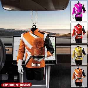 Personalized Marching Band Uniform Car Ornament - Gift For Band Leader, Music Lover