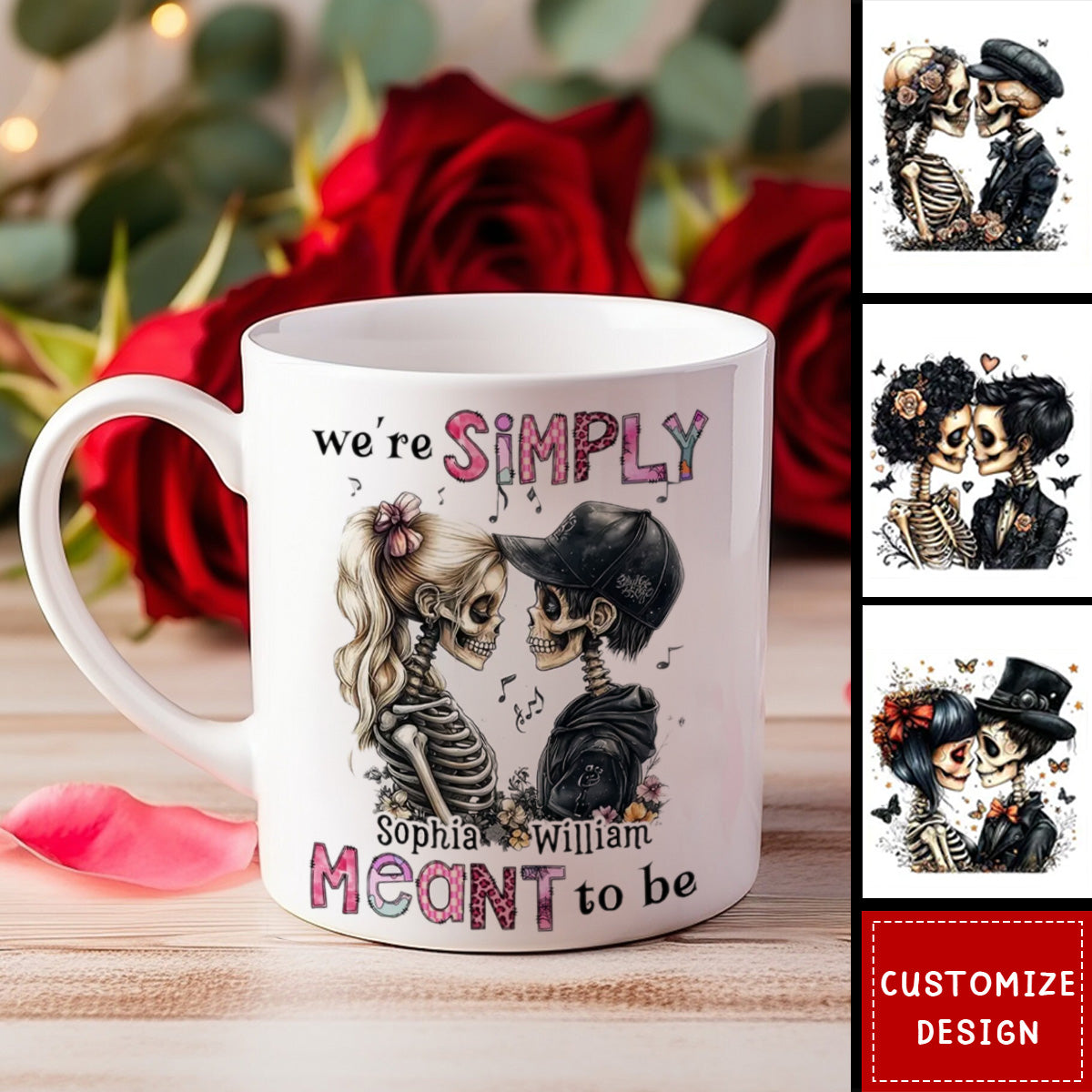 Personalized Couple Gift We're Simply Meant To Be Mug