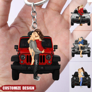 New Release - Personalized Off-Road Car Couple Keychain