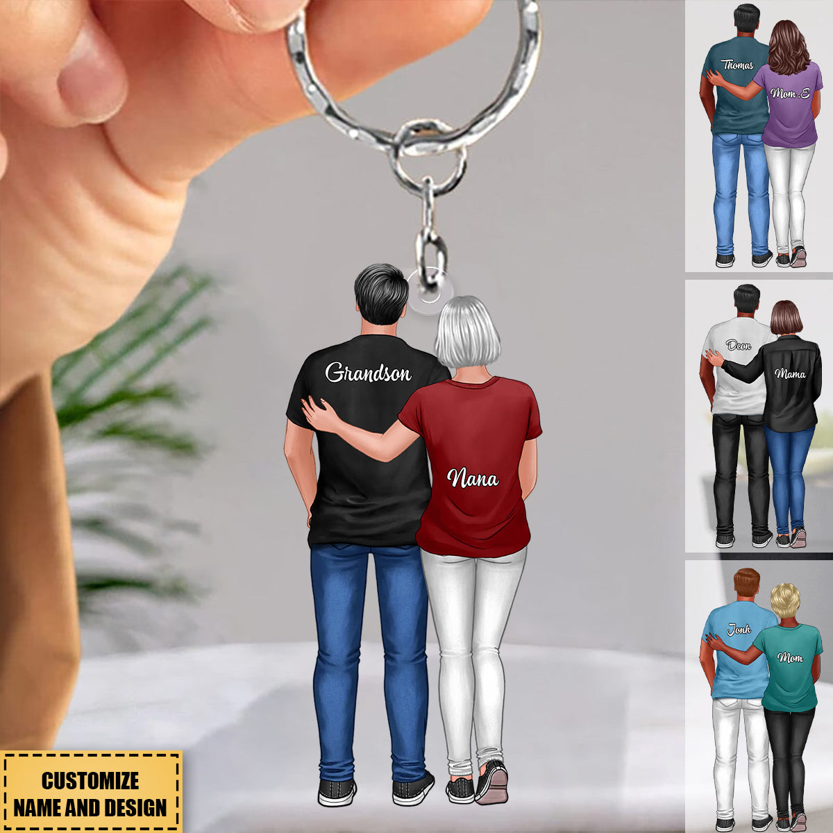 Heartfelt Father's Day Gift For Son, Grandson - Personalized Keychain