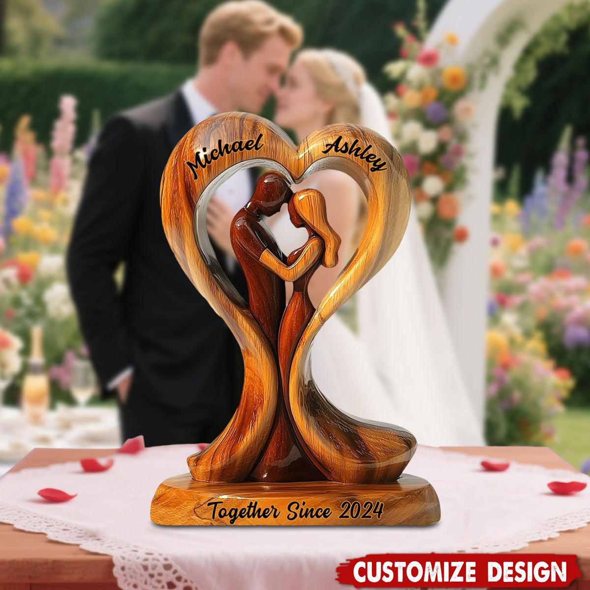 You And Me We Got This - Personalized Couple Shaped Acrylic Plaque