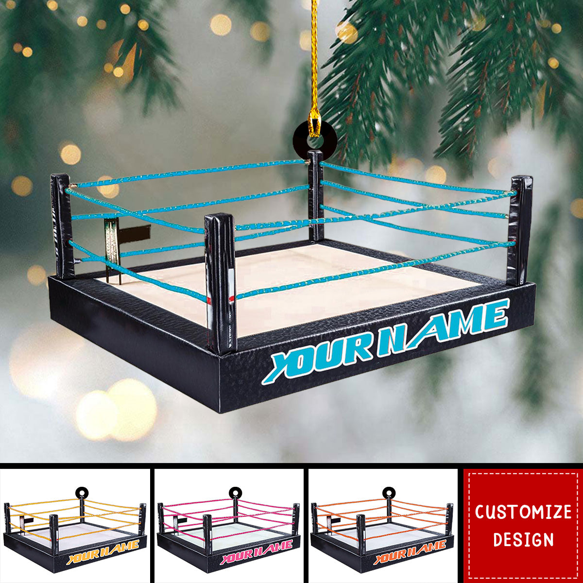 Personalized Wrestling Christmas Ornament Gift For Wrestler - 2025 New Release