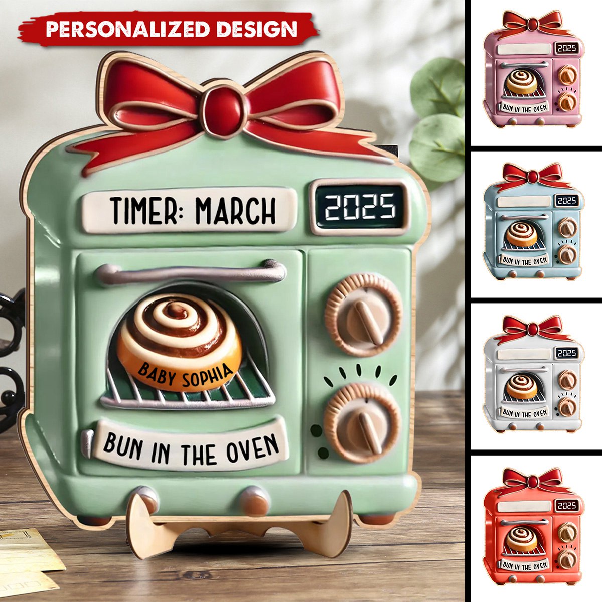 Pregnancy Announcement/New Mom Gift-Personalized Wooden Art