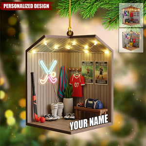 Personalized Field Hockey Christmas Ornament Gift for Player, Coach, or Team Fan