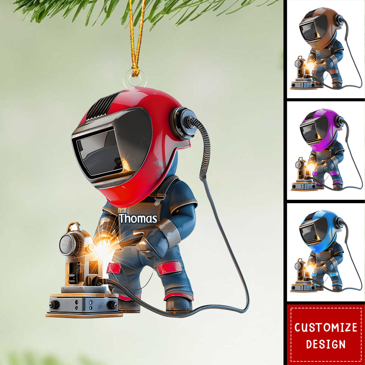 Personalized Welder Christmas Ornament - Gifts For Welder - 2024 New Release