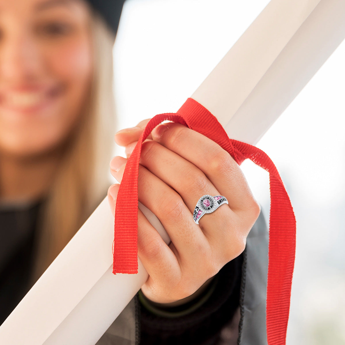 Personalized Engraved College & High School Graduation Ring, Graduation Gift