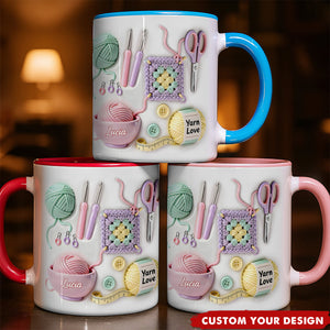 Personalized Custom Accent Mug, Gift For Crafters And Creative Souls
