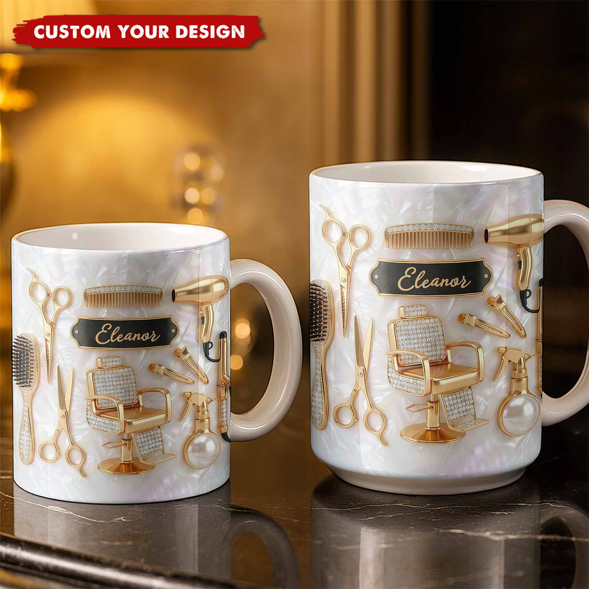Master of Style, Personalized Coffee Mug, Gift for Hairstylist Lovers