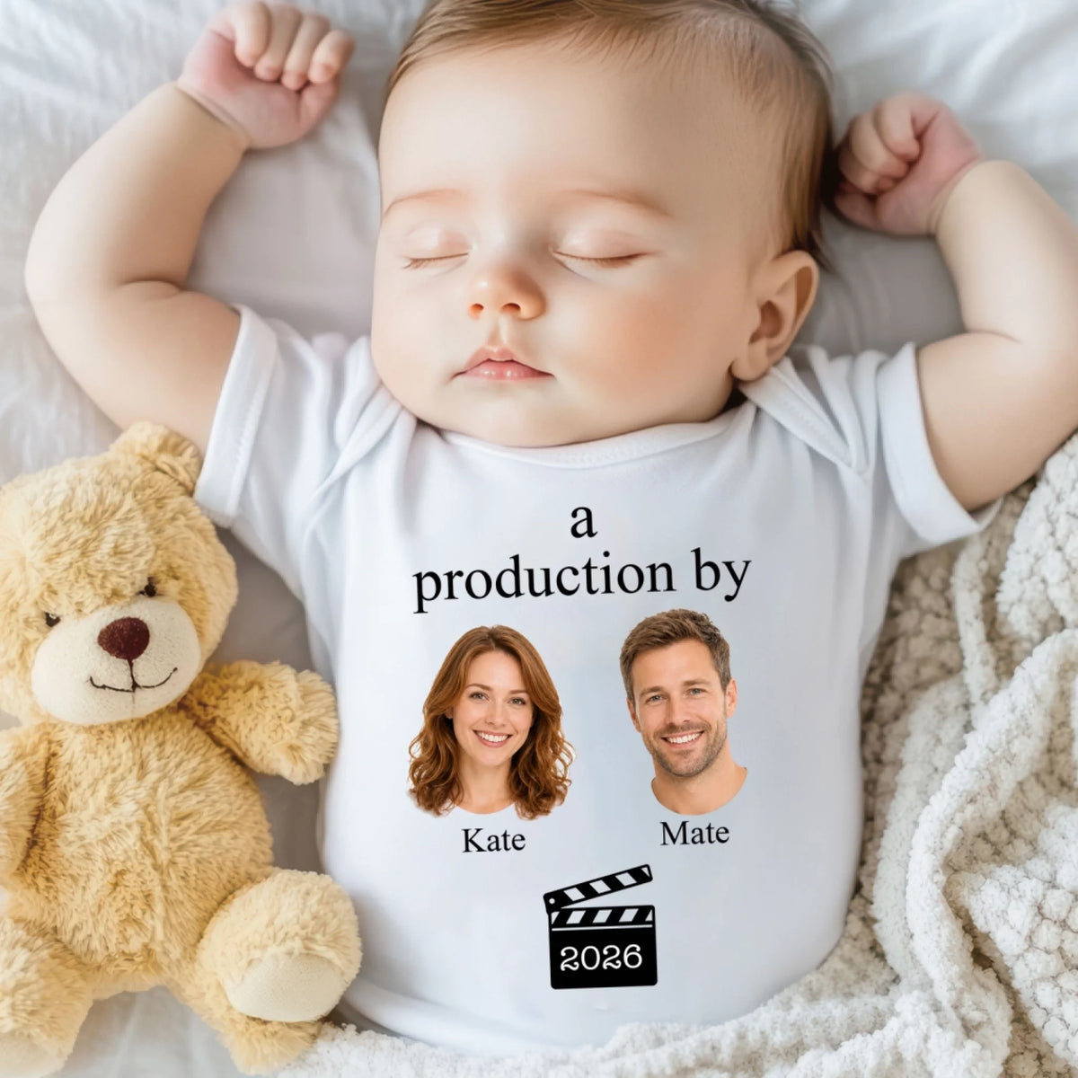 A Big Love Made From Mom & Dad - Personalized Baby Onesie, Gift For Mom, Dad, New Baby