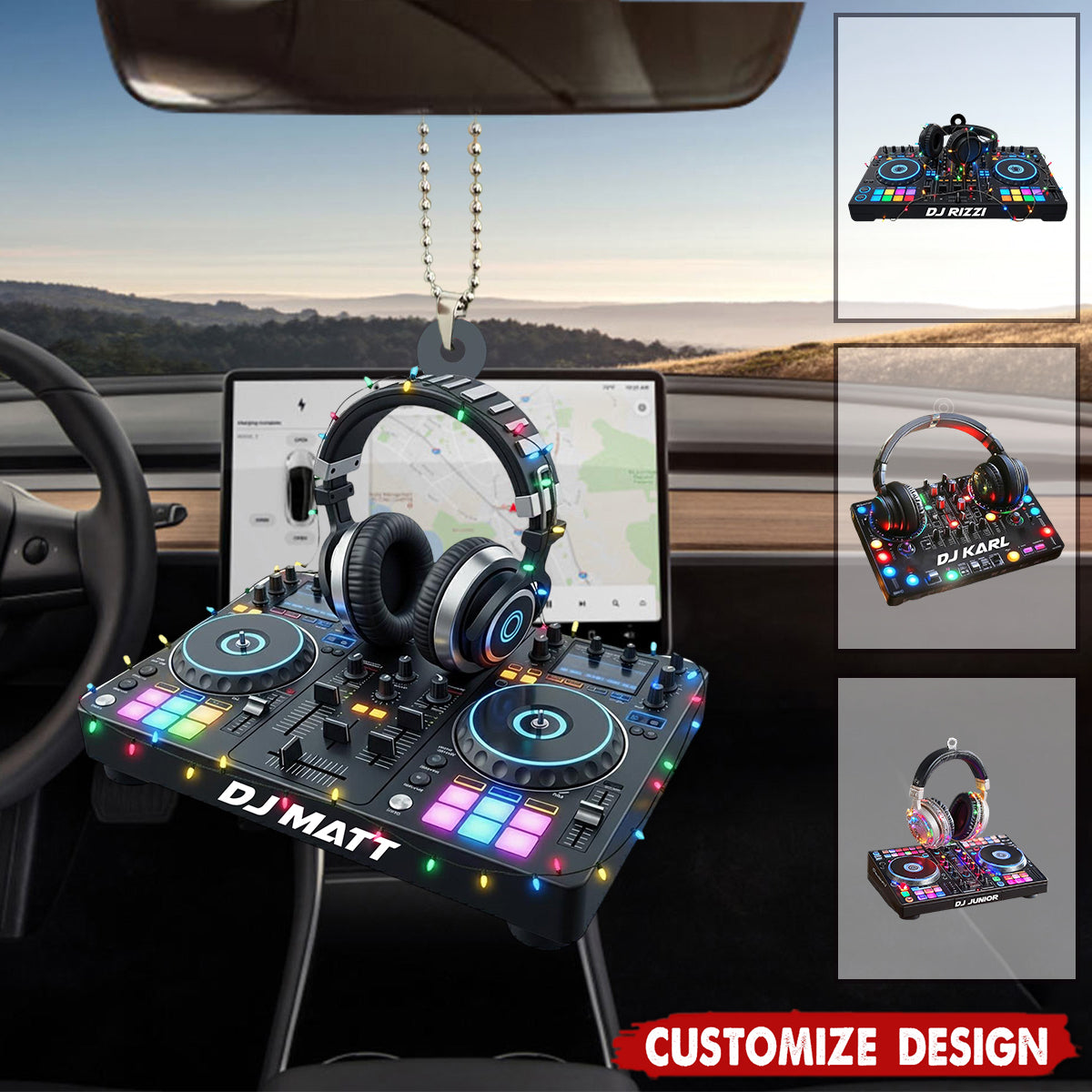 DJ Mixer with Headphones Ornament - Music Console Decor - Gift For DJs, Music Producers