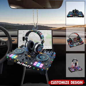 DJ Mixer with Headphones Ornament - Music Console Decor - Gift For DJs, Music Producers