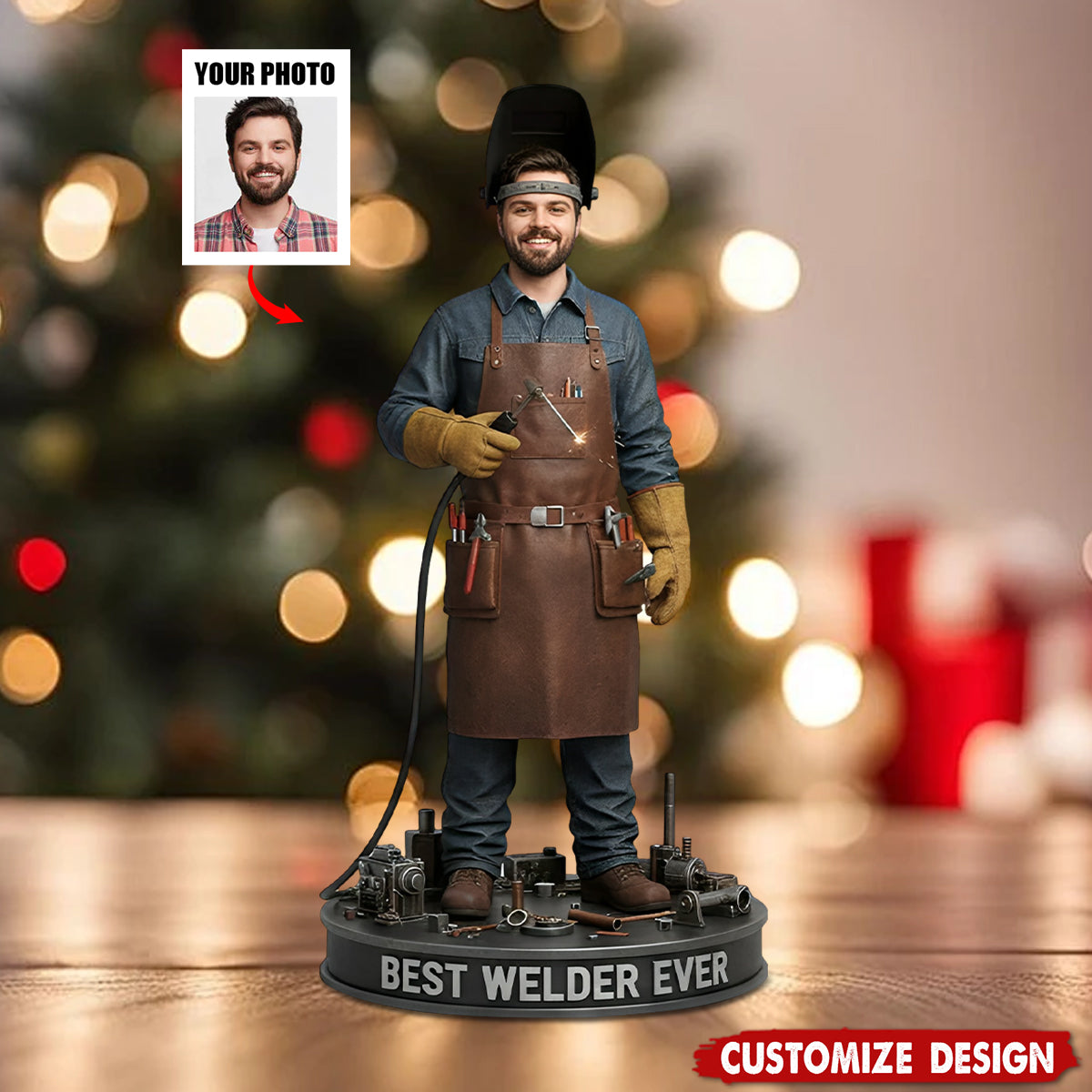 Custom Gift For Welder - Personalized Welder Custom Shaped Acrylic Plaque