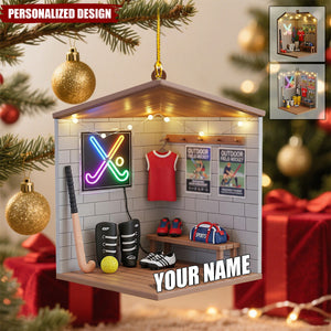 Personalized Field Hockey Christmas Ornament Gift for Player, Coach, or Team Fan