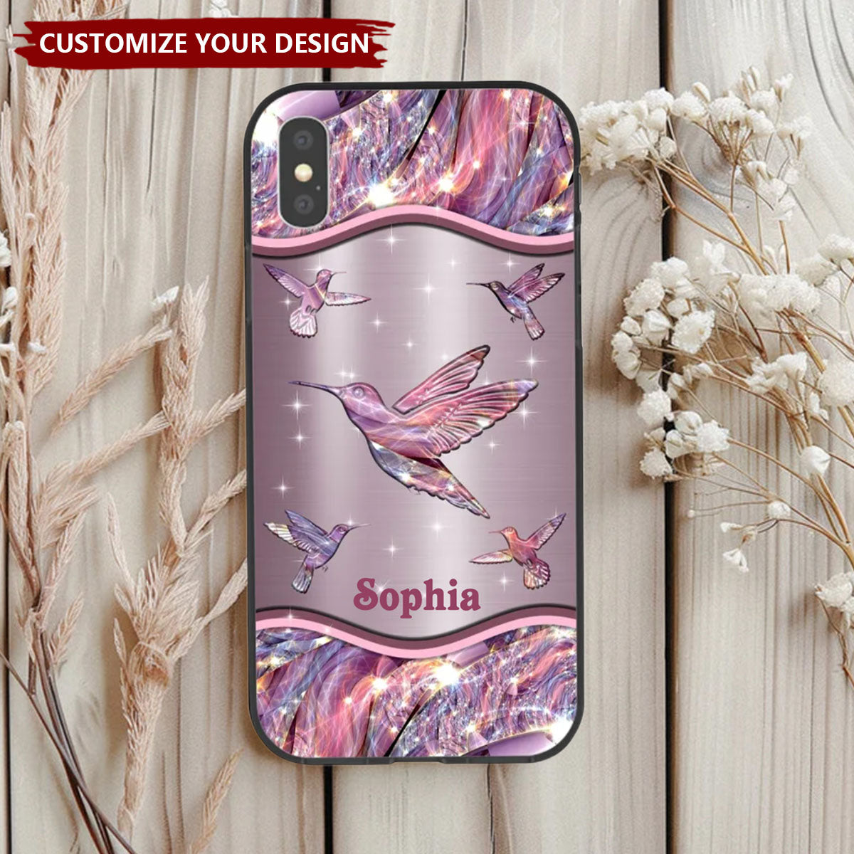 Personalized Hummingbird Phone Case - Gift For Bird Lovers