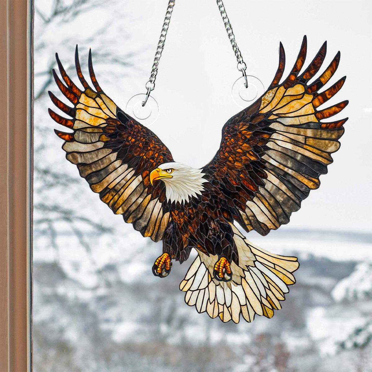Eagle Window Hanging Suncatcher Ornament Gift For Eagle Lover