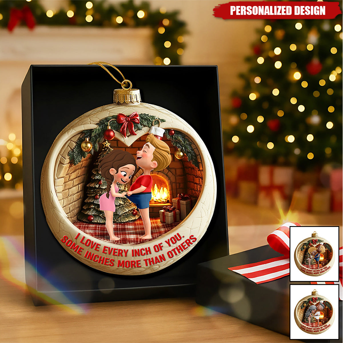 Personalized Curious Couple Ornament-Gifts For Couple