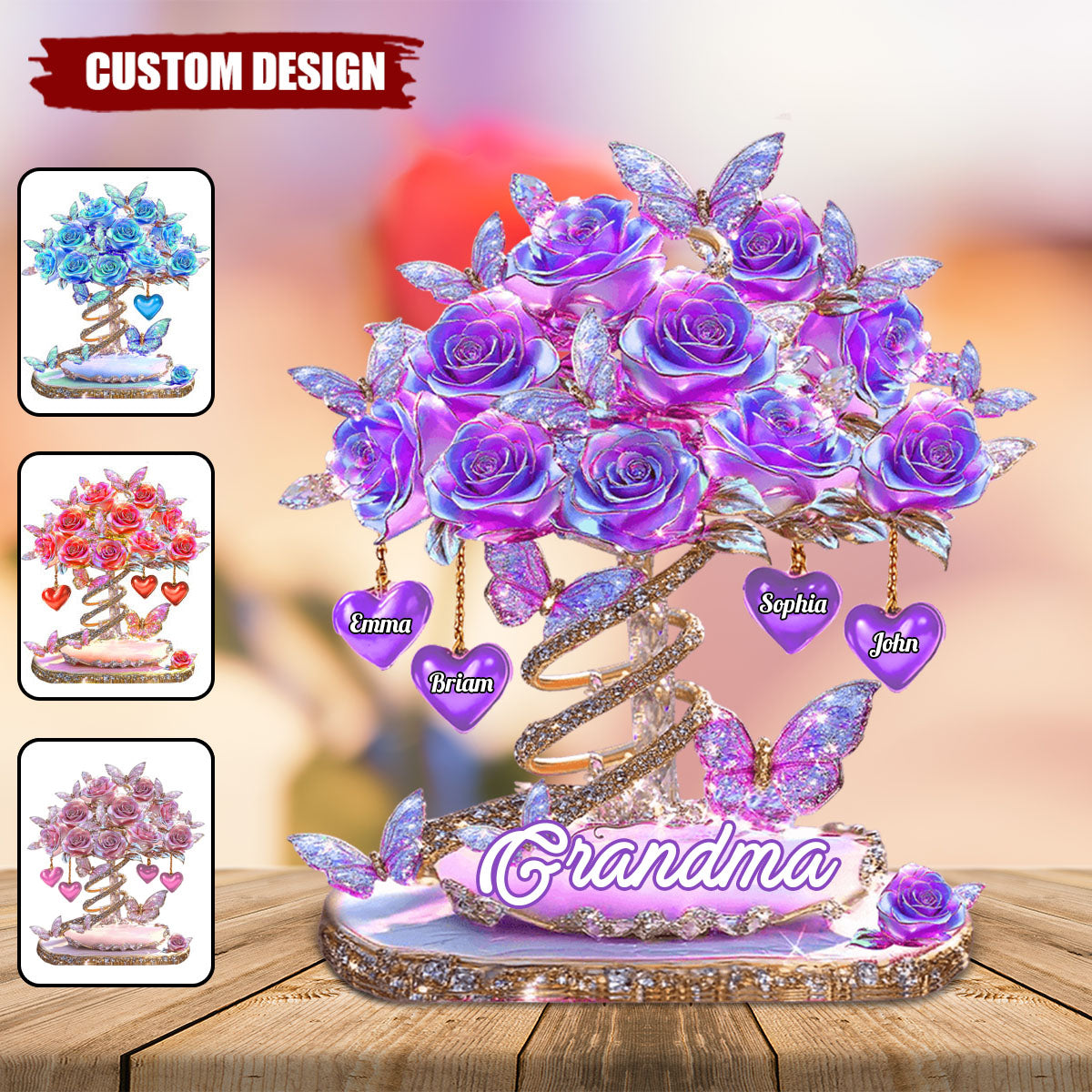 Best Mom Ever - Personalized Mother Acrylic Plaque, Gift For Mom, Grandma