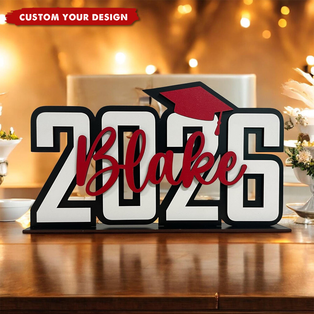 Class of 2026 Photo Personalized  Acrylic Plaque, Grad Gift Unique, Graduation Party Decoration